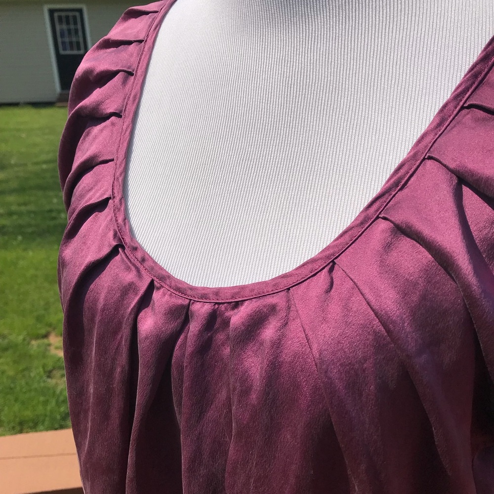 Reaction Kenneth Cole 100% Silk Tunic Length Top - Picture 2 of 8